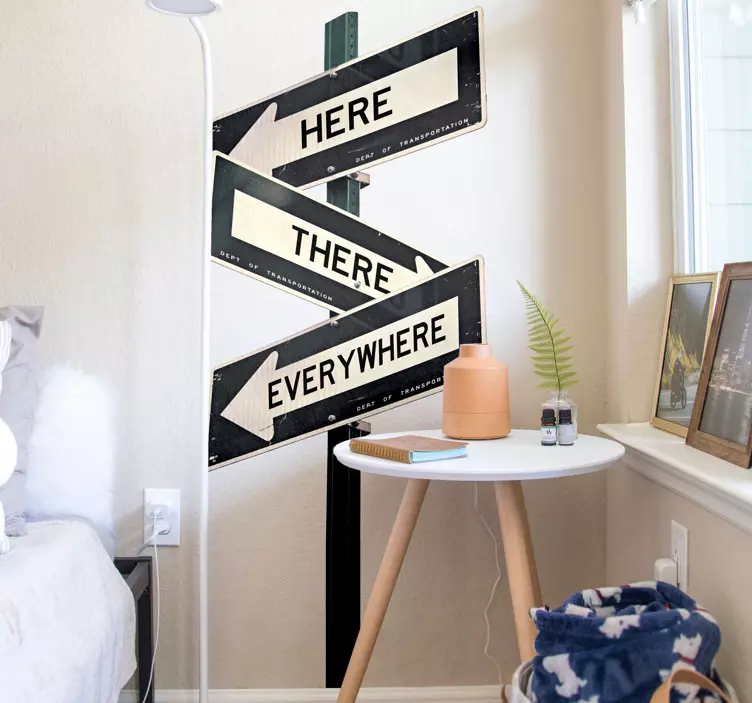 Sokak işaretleri yol işareti çıkartmaları - TenStickers