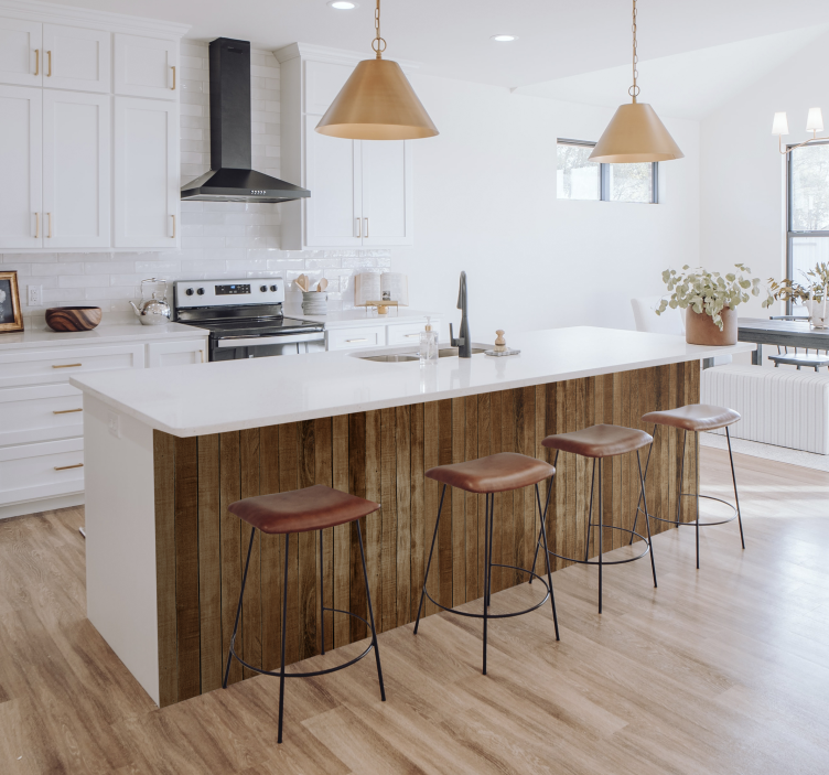 Ahşap Çubuklar mobilya sticker - TenStickers