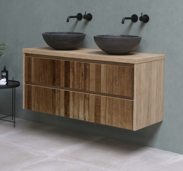 Ahşap Çubuklar mobilya sticker - TenStickers