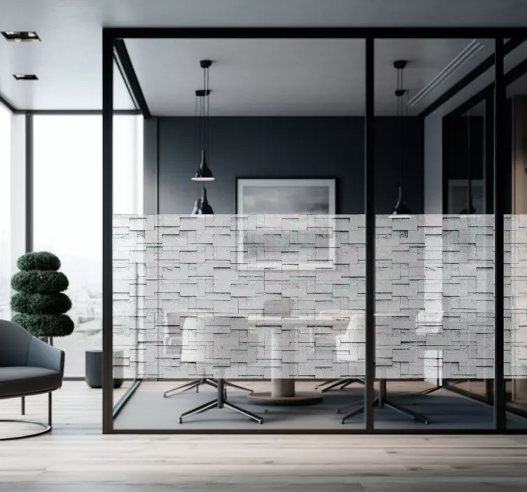 Şeffaf Doku pencere sticker - TenStickers