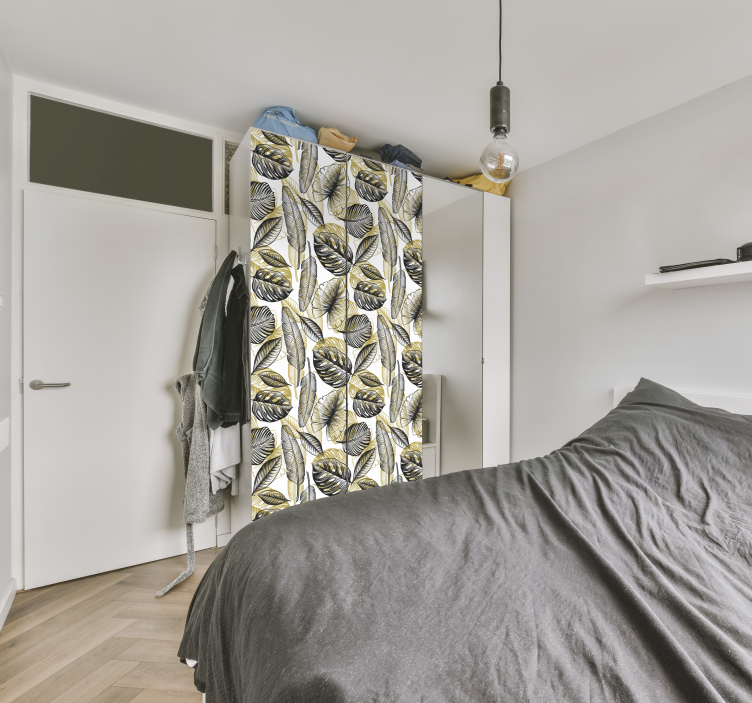 Tropikal Şık Bitkiler mobilya sticker - TenStickers