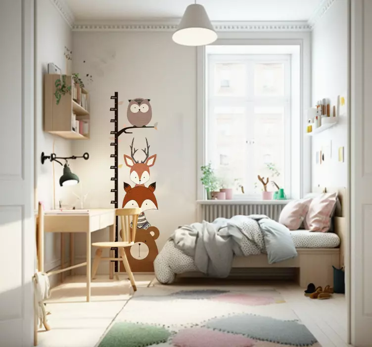 Ormanlık hayvanlar yükseklik grafiği - TenStickers