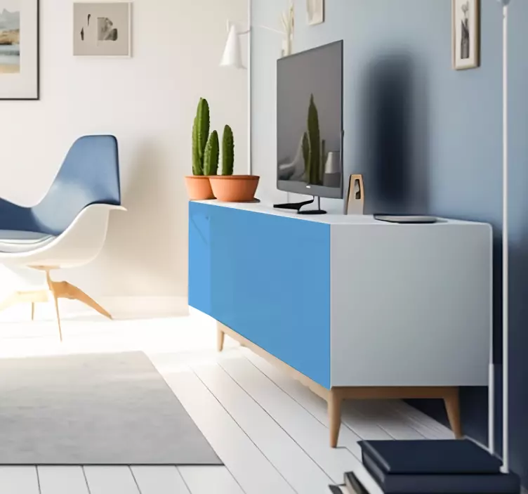 Açık MaviTurkish: Açık Mavi mobilya sticker - TenStickers