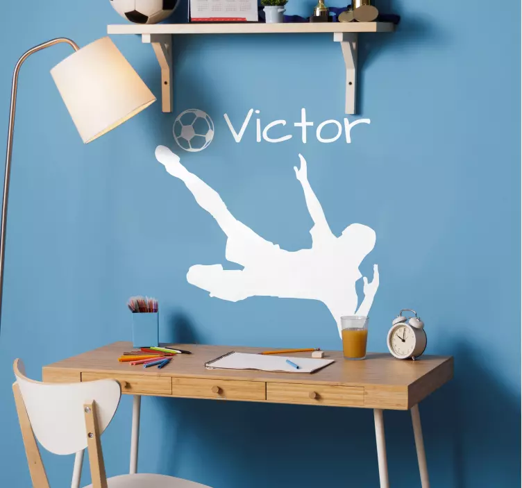 özelleştirilebilir futbolcu dekoratif vinil - TenStickers