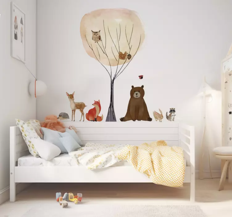 Hayvanlar vahşi hayvan çıkartma - TenStickers