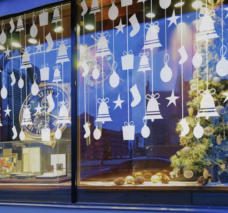 Noel çorap noel sticker - TenStickers