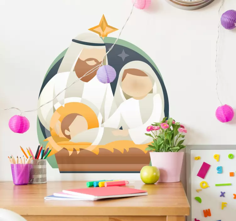 Doğuş yılbaşı sticker - TenStickers