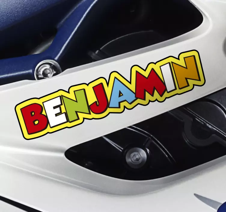 Kişiselleştirilmiş rossi vinil sticker - TenStickers