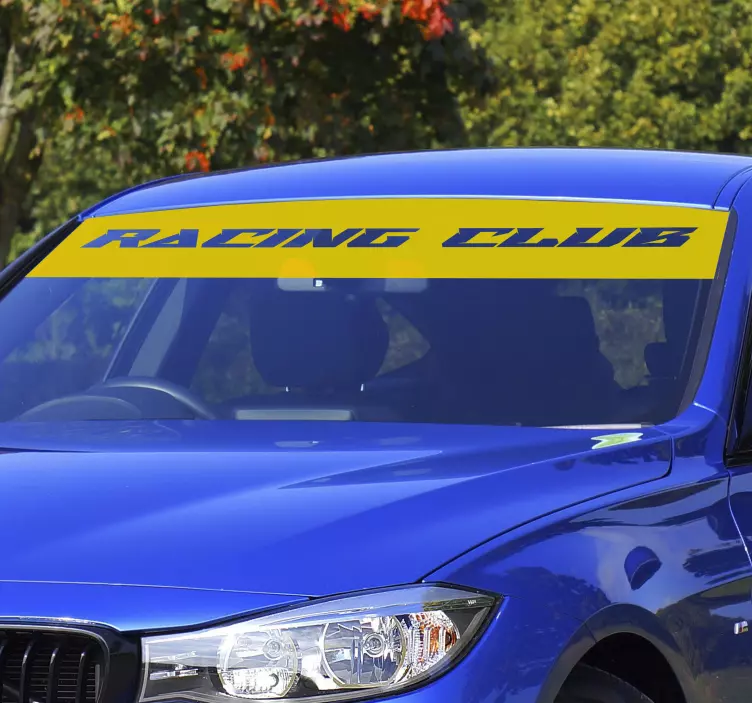 özelleştirilmiş tek renkli güneşlik araba sticker - TenStickers