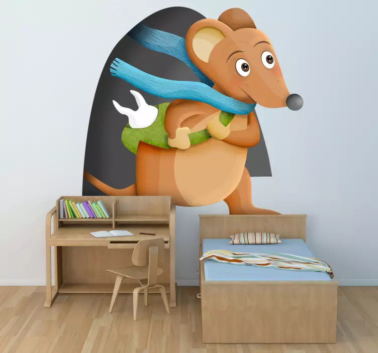 Küçük fare perez masal çıkartması - TenStickers