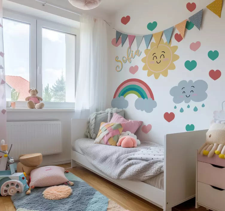 Mutlu gün doğumu hayvan çıkartması - TenStickers