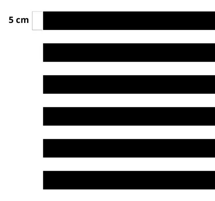 Yatay çizgiler mobilya sticker - TenStickers