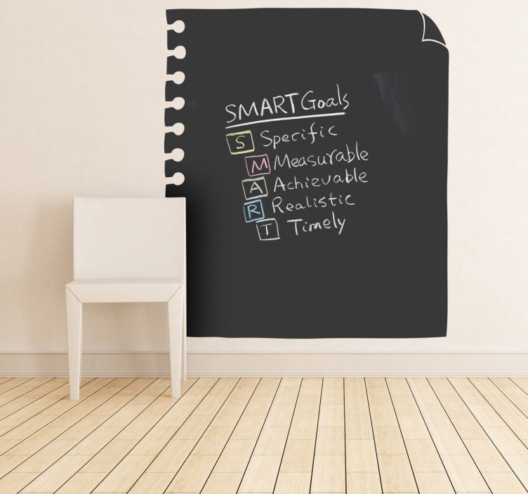 Yazı tahtası defter sayfası etiket - TenStickers