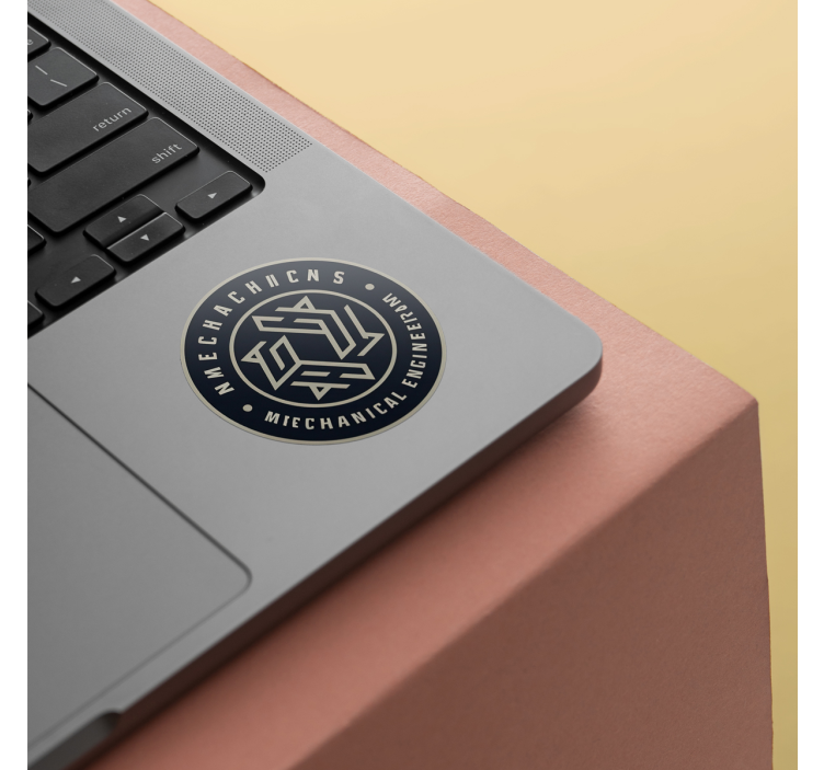 Logolu kişiselleştirilmiş daire hayvan çıkartması - TenStickers