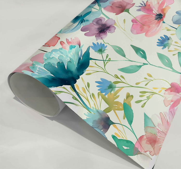 Yazın kır çiçekleri çiçek sticker - TenStickers