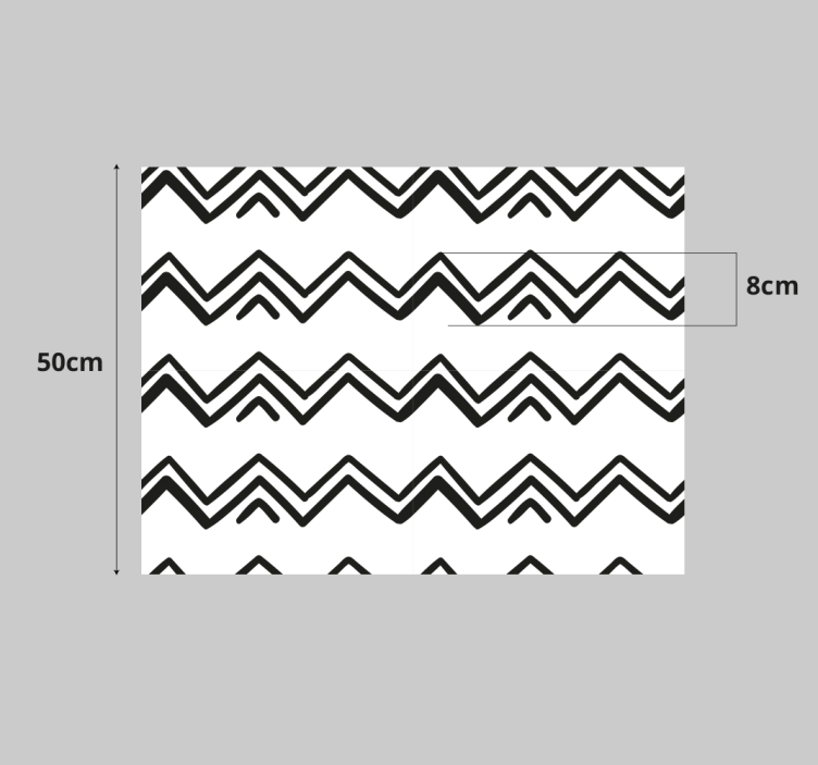 şerit motifli vurgu hayvan çıkartması - TenStickers