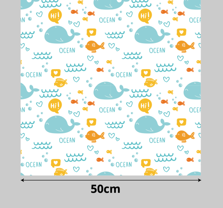 Renkli ve mutlu okyanus mobilya çıkartması - TenStickers