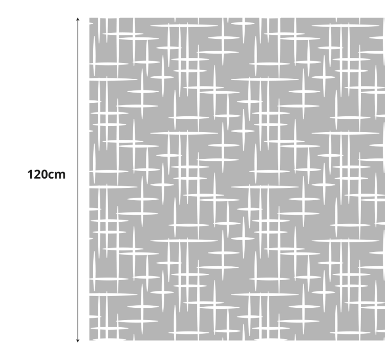 Modern çizgiler duş sticker - TenStickers