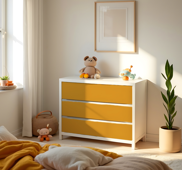 Mat sarı hayvan çıkartması - TenStickers