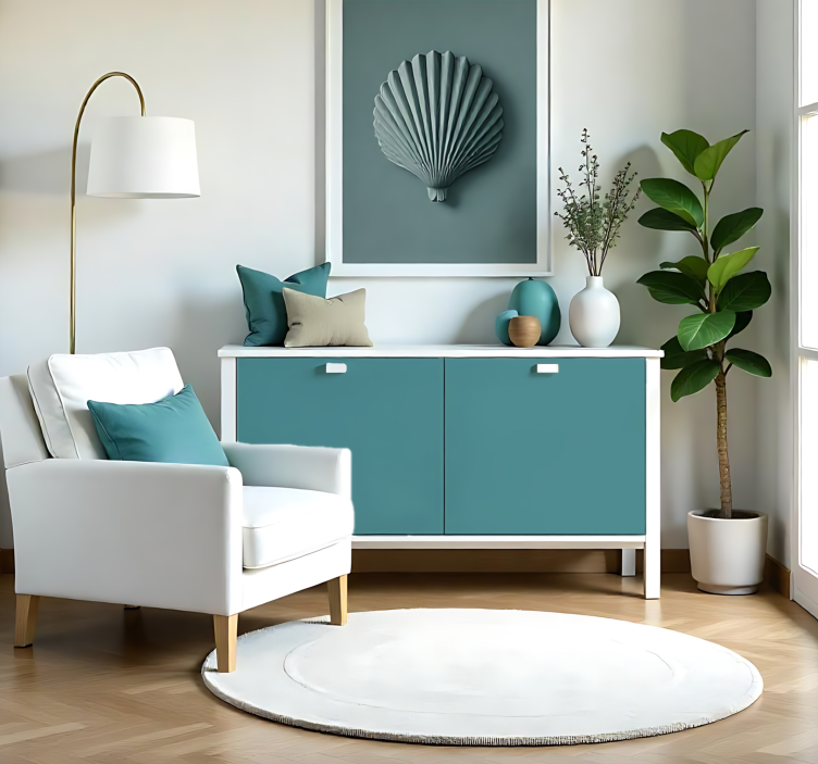 Mat koyu turkuaz hayvan çıkartması - TenStickers