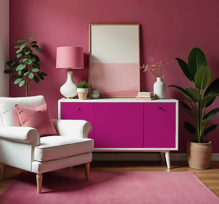 Mat sıcak pembe hayvan çıkartması - TenStickers