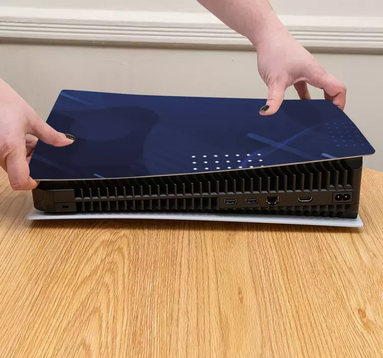 Açık ve koyu mavi noktalar ps5 çıkartmaları - TenStickers