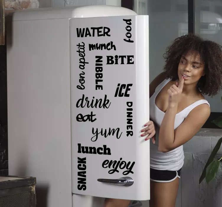 Afiyet olsun buzdolabı cihaz etiketleri - TenStickers