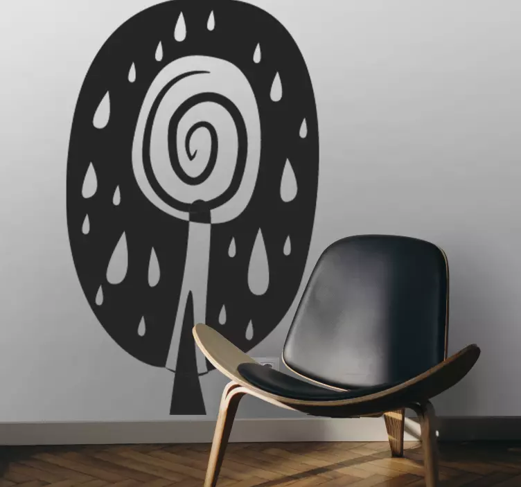 Afrika ağacı duvar sticker - TenStickers