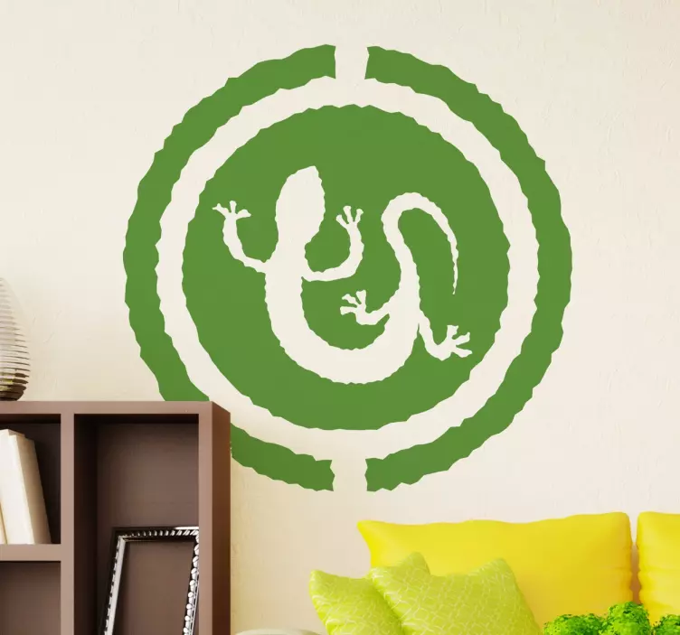 Afrika gecko duvar sticker sanat - TenStickers