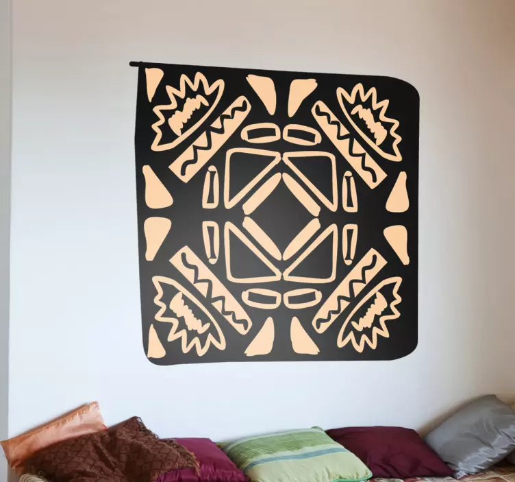 Afrika mozaik duvar sticker - TenStickers