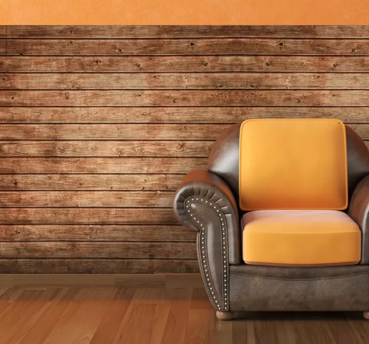 Ahşap slates sticker - TenStickers