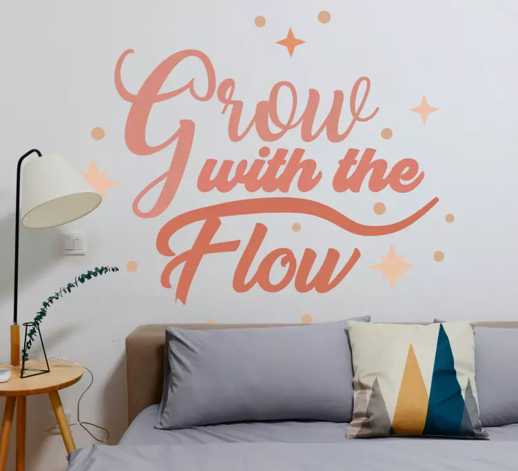 Akış duvar çıkartması ile büyümek - TenStickers