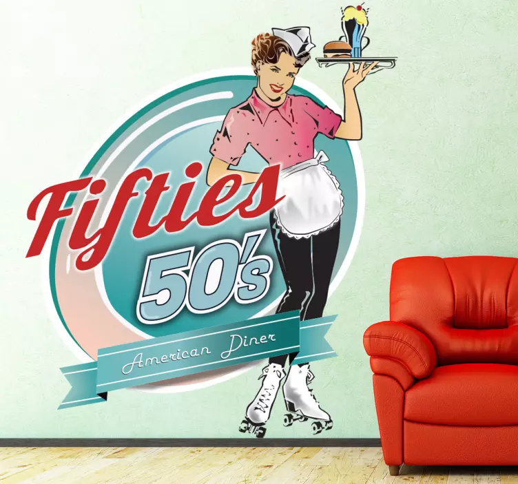 Amerikan garson duvar sticker - TenStickers