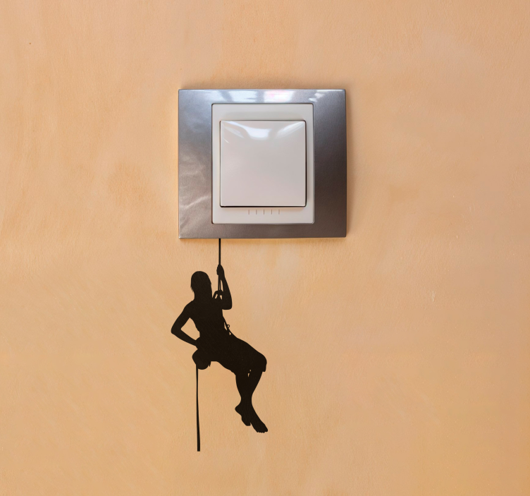 Anahtardaki tırmanıcı hayvan çıkartması - TenStickers