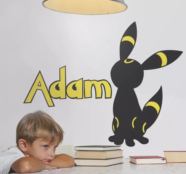 Anime pokemon illüstrasyon etiketi - TenStickers