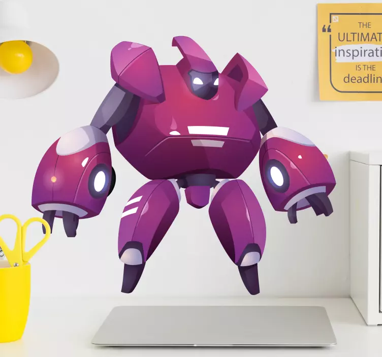 Anime robot duvar vinil yapışkan - TenStickers