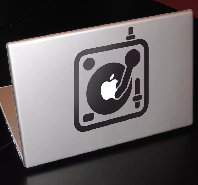 Apple dj karıştırıcı macbook sticker - TenStickers