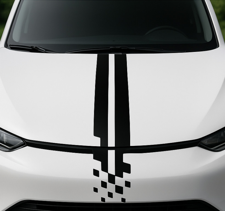 Hayvan çıkartması şapka için soyut çizgiler - TenStickers