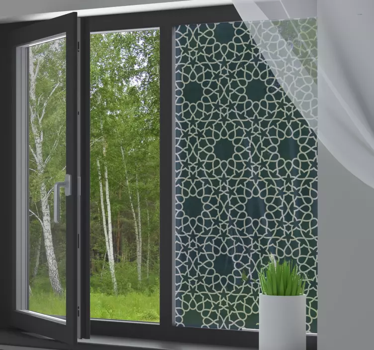 Arapça saydam pencere sticker - TenStickers