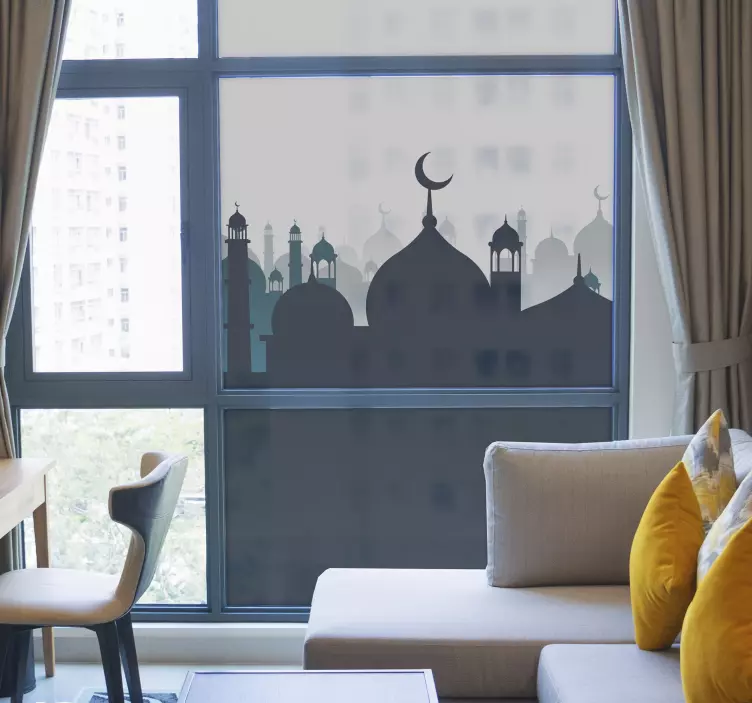 Arapça süs pencere çıkartması - TenStickers