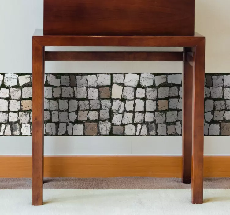 Arnavut kaldırımı taşları duvar duvar sticker - TenStickers