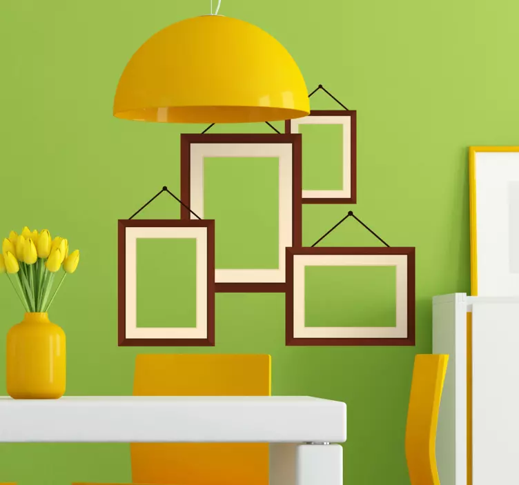 Asılı fotoğraf çerçeveleri sticker - TenStickers