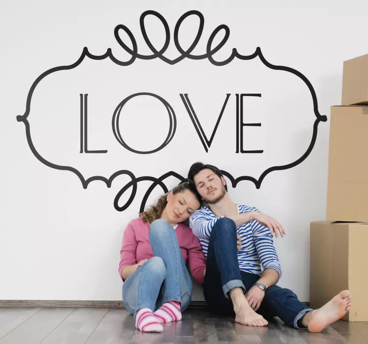 Aşk duvar sticker - TenStickers