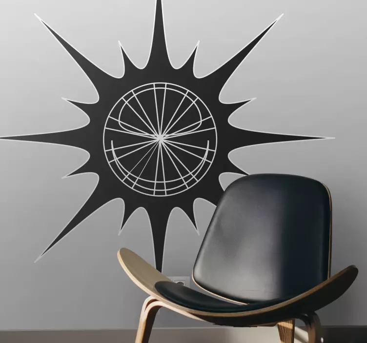 Aydınlatıcı güneş sticker - TenStickers