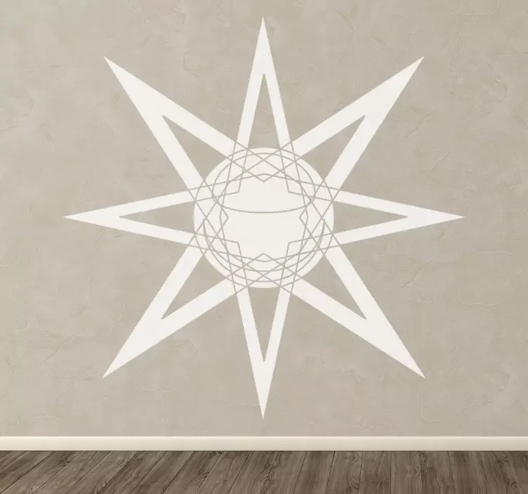 Aydınlatıcı yıldız çıkartması - TenStickers