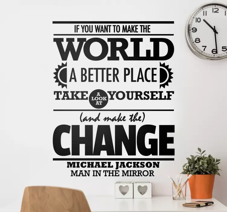 Aynadaki duvar çıkartması - TenStickers