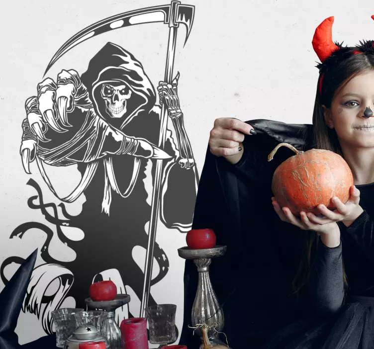 Azrail figürü hayvan çıkartması - TenStickers