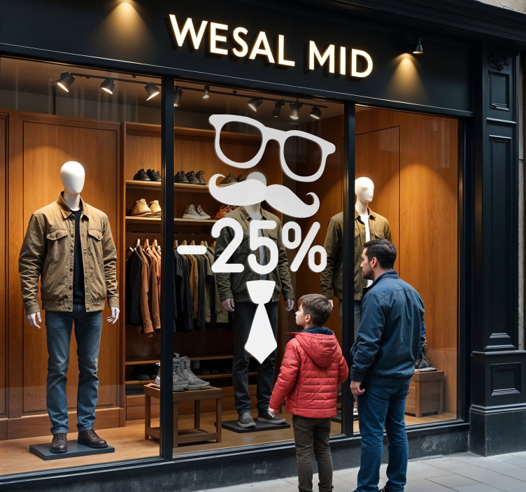 Babalar günü indirimi hayvan çıkartması - TenStickers