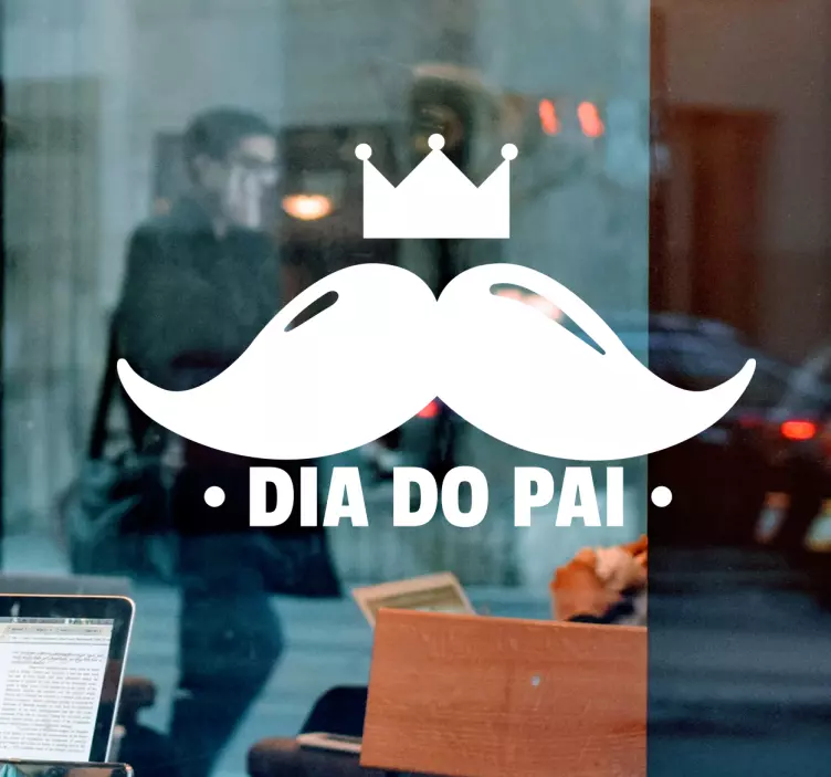 Babalar günü vitrin duvar Çıkartmaları - TenStickers