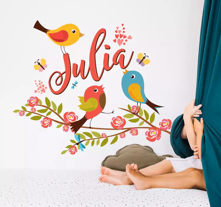 Bahar illüstrasyon vinil sticker - TenStickers